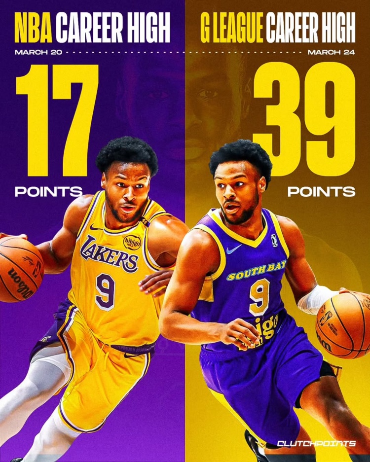 在進(jìn)步！布朗尼一周內(nèi)先后創(chuàng)下個(gè)人NBA和G聯(lián)盟單場得分新紀(jì)錄