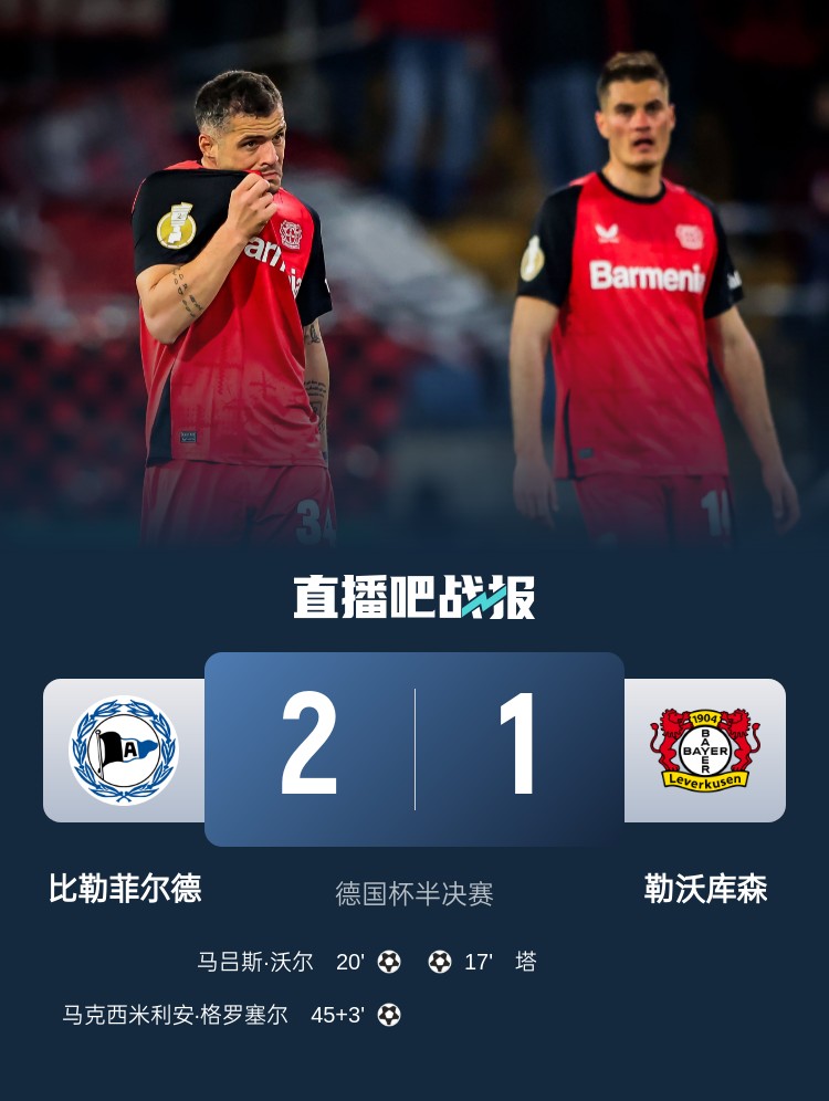 比勒菲爾德是史上第4支晉級德國杯決賽的德丙球隊，此前3隊未奪冠